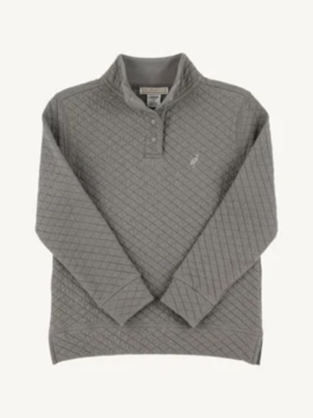THE BEAUFORT BONNET COMPANY Pendleton Popped Collar Grantley Gray